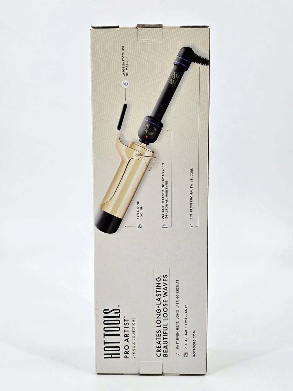HOT TOOLS Pro Artist Professional 24K Gold Curling Iron 2 Inch - Picture 4 of 13